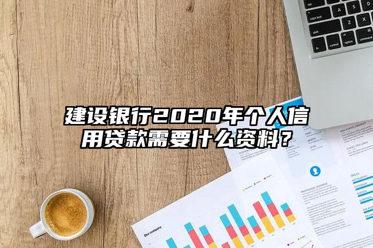 建设银行2020年个人信用贷款需要什么资料？